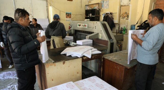 प्रतिनिधिसभा निर्वाचन : १३३ निर्वाचन क्षेत्रको मतपत्र छपाइ सम्पन्न