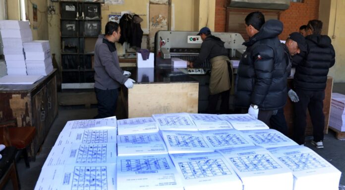 मतपत्र छपाइको काम अन्तिम चरणमा : १४ जिल्लाको मात्रै छाप्न बाँकी