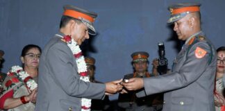 सशस्त्र प्रहरी महानिरीक्षक अर्यालको बिदाइ